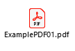 OLE object pdf icon